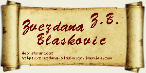 Zvezdana Blašković vizit kartica